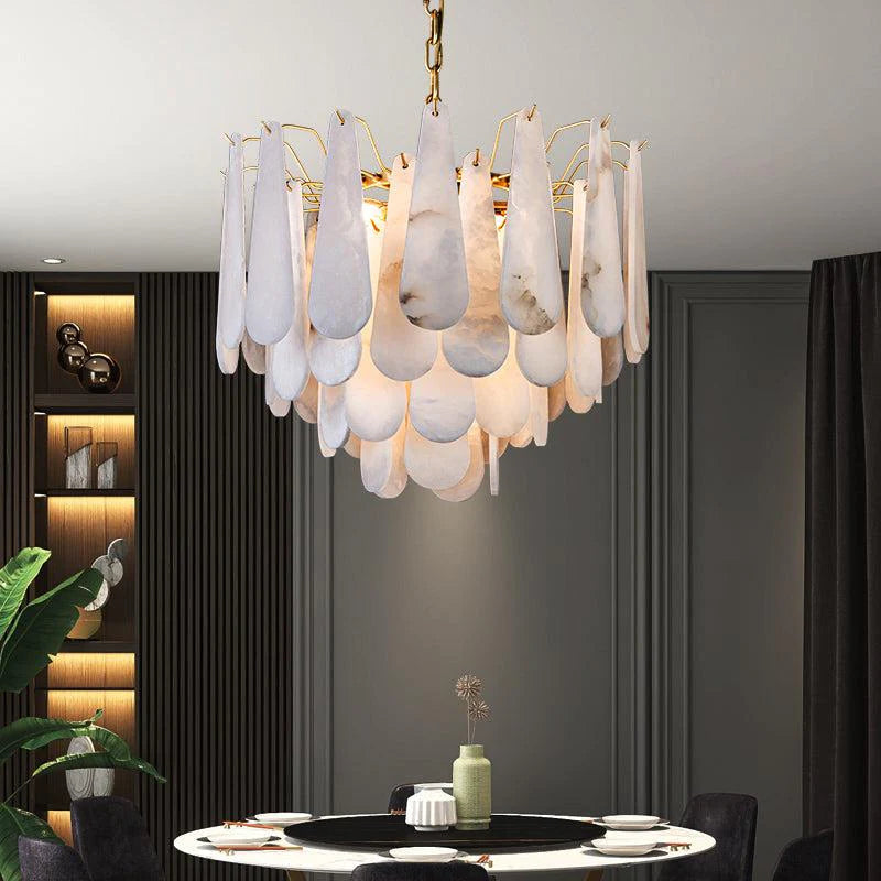 Deborah Alabaster Foyer Chandelier Lighting, Luxury Modern Lighting chandelier Kevin Studio Inc