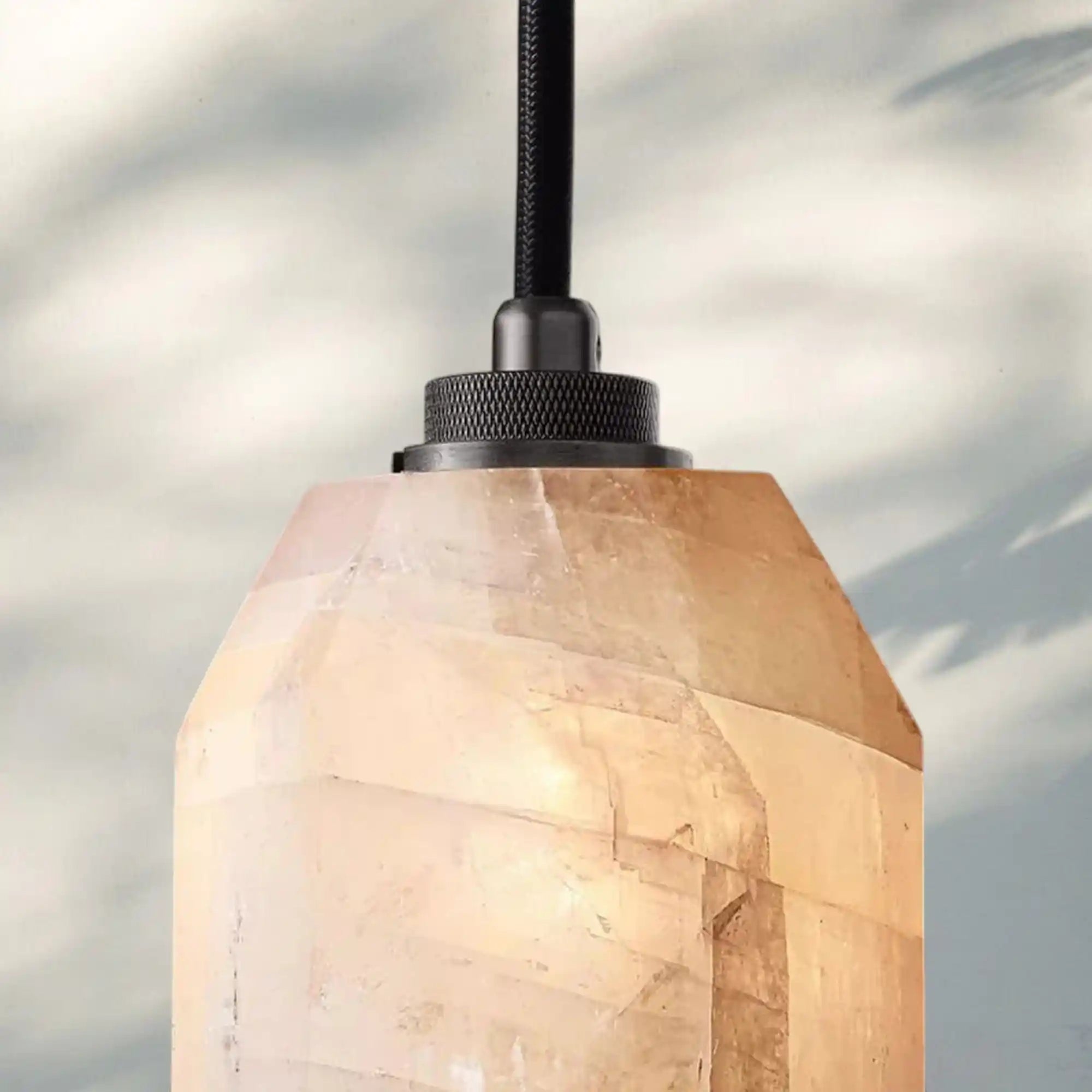 Herlow Calcite Pendant Light-Blushlighting