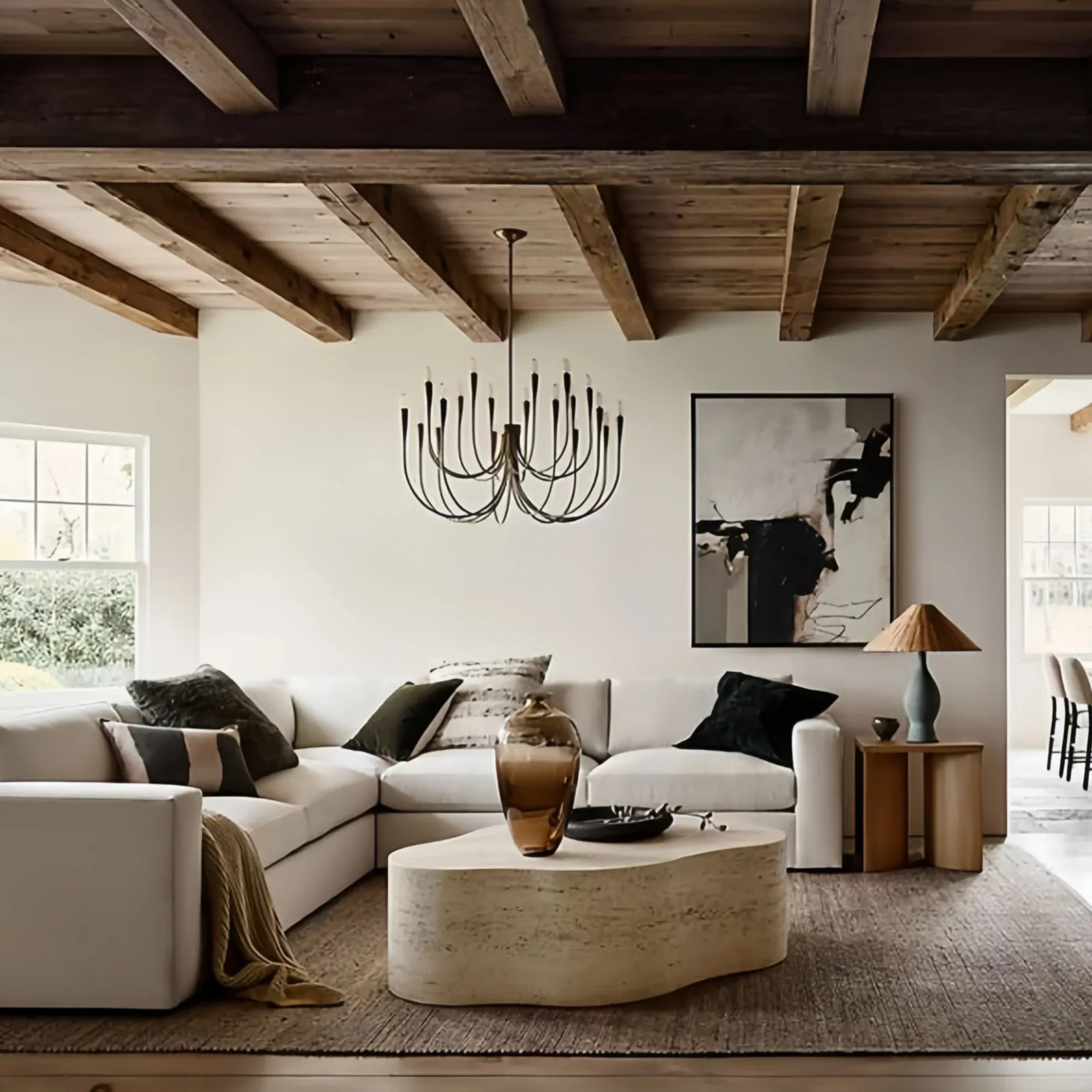 Liona Large Brass Candelabra Chandelier Light-