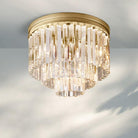 1920s Odaon Flushmount 20‘’-Flushmount 20''-Lacquered Burnished Brass-