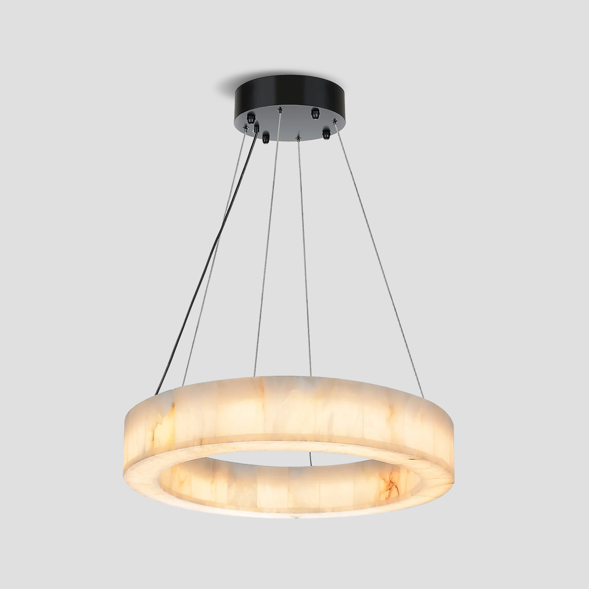 Alabaster Halo Ring Chandelier-chandeliers for dining room,chandeliers for stairways,chandeliers for foyer,chandeliers for bedrooms,chandeliers for kitchen,chandeliers for living room-32"W-Blushlighting