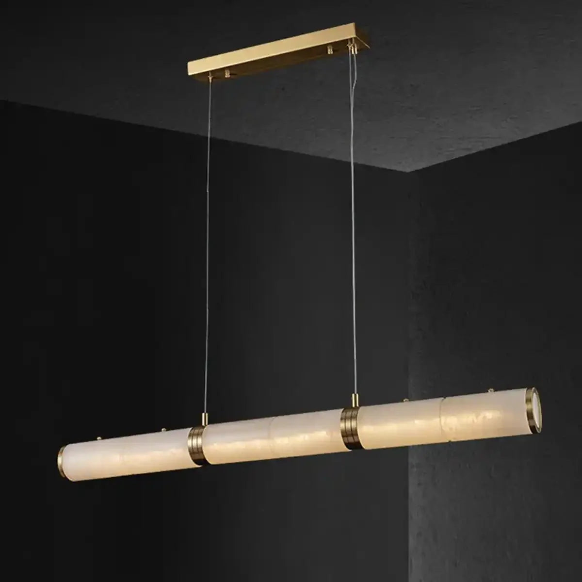 Alabaster Magnificence Art Linear Chandelier - Blushlighting