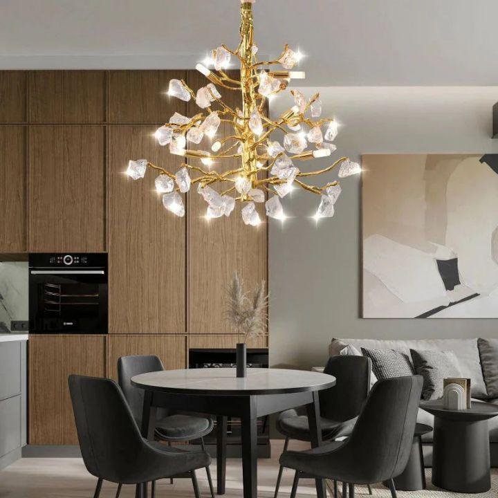 Amos Glass Branch Chandelier-chandeliers for dining room,chandeliers for stairways,chandeliers for foyer,chandeliers for bedrooms,chandeliers for kitchen,chandeliers for living room-Blushlighting