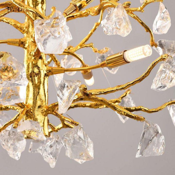 Amos Glass Branch Chandelier-chandeliers for dining room,chandeliers for stairways,chandeliers for foyer,chandeliers for bedrooms,chandeliers for kitchen,chandeliers for living room-Blushlighting