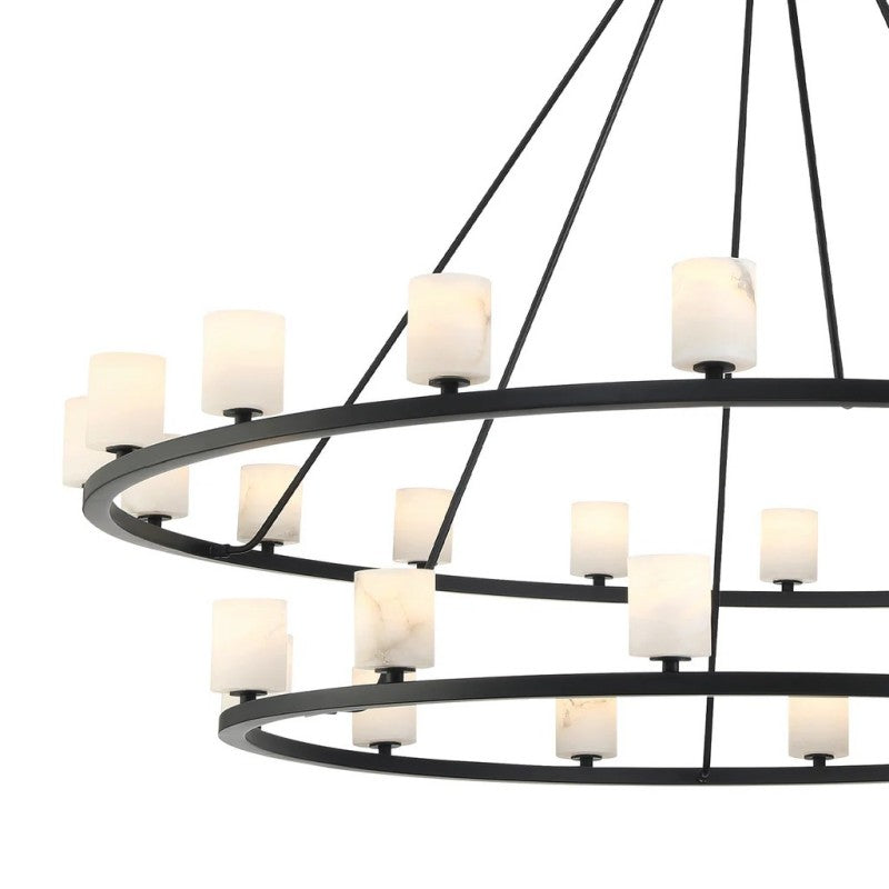 Argona 30 Light Alabaster Chandelier-chandelier for bedroom,chandelier for dining room,chandelier for stairways,chandelier for foyer,chandelier for bathrooms,chandelier for living room-Blushlighting