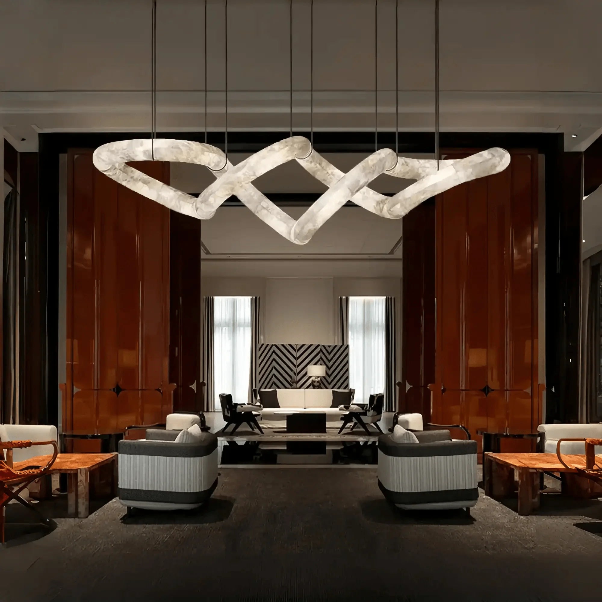 Blushlighting Infinity Massive Alabaster Chandelier - Blushlighting