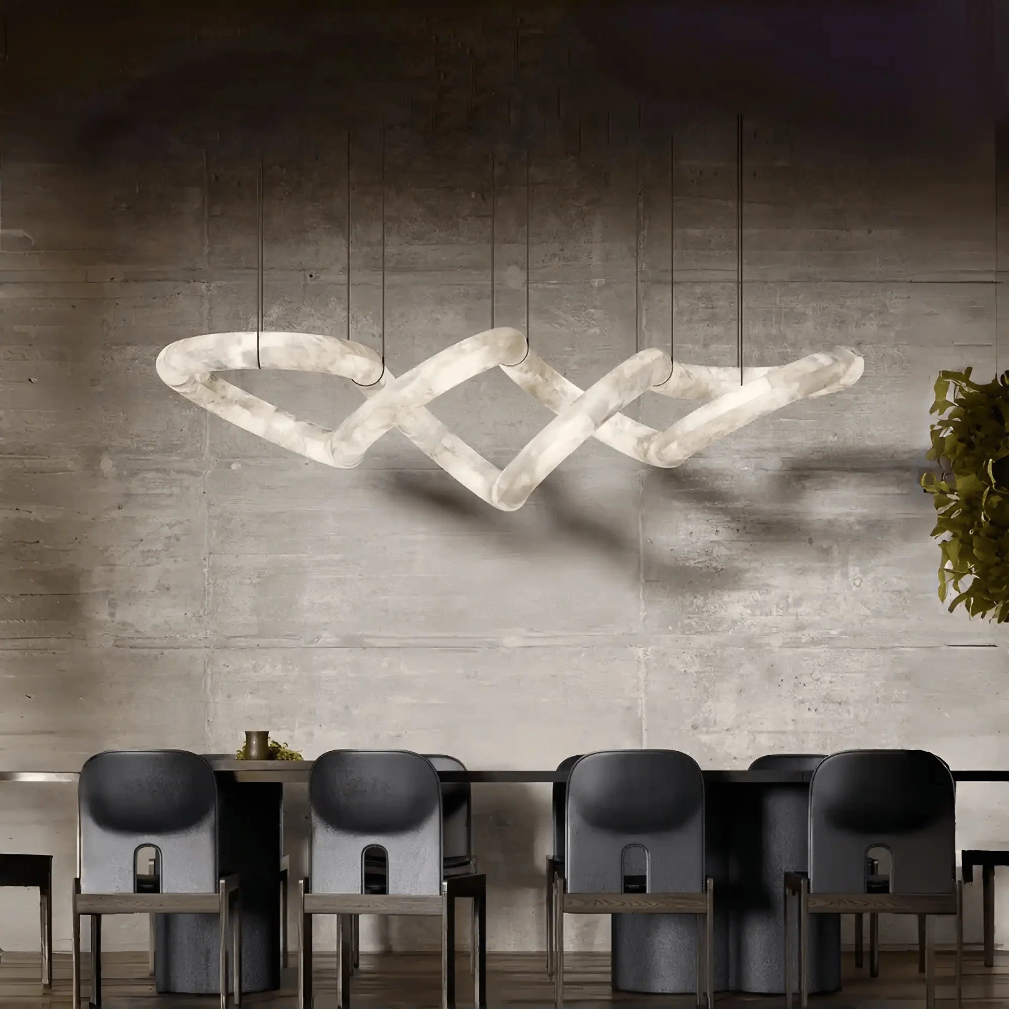 Blushlighting Infinity Massive Alabaster Chandelier - Blushlighting