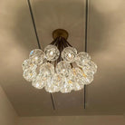 Bouble De Crystal Cluster Flushmount 24''-