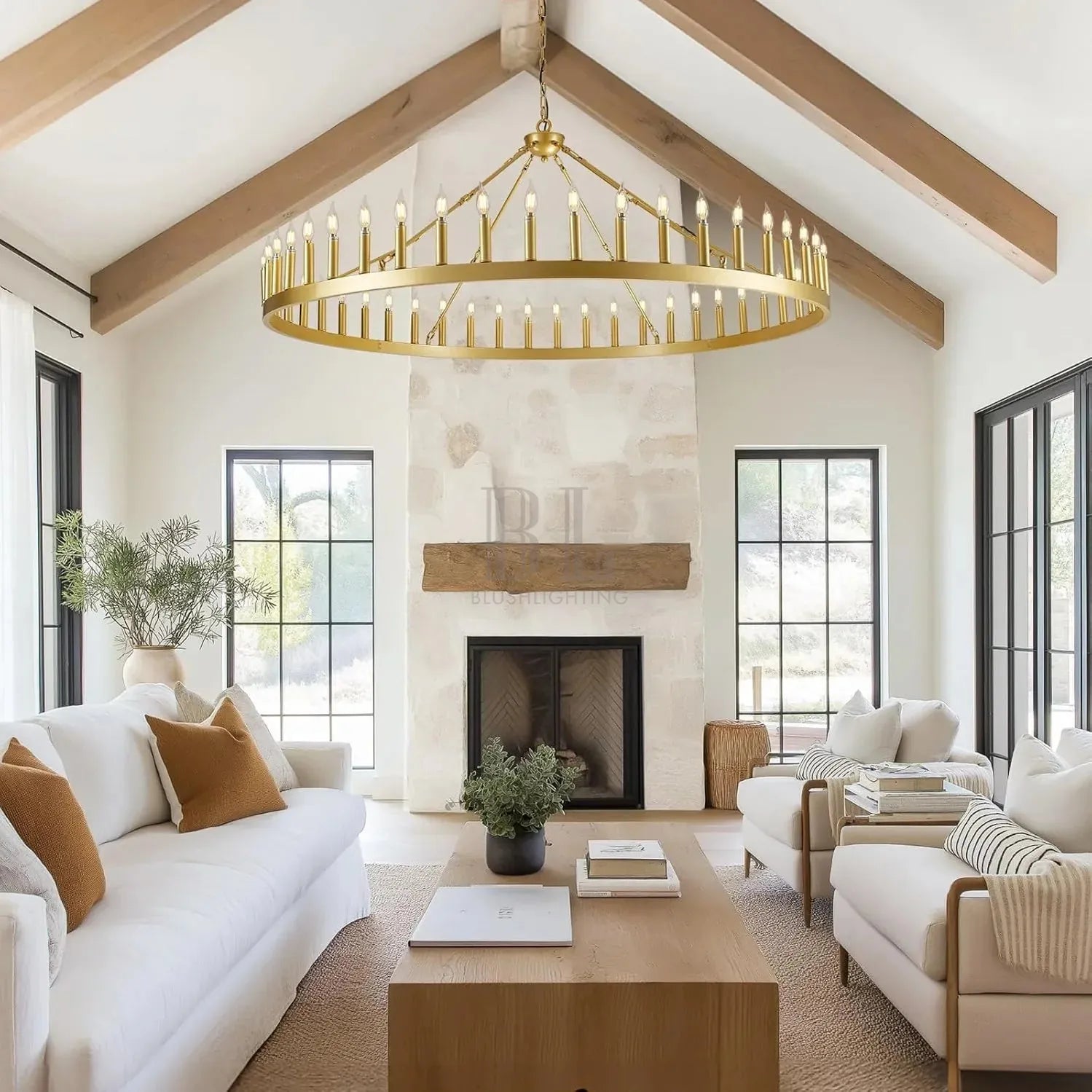 Camina Luxury Vintage Round Chandelier-