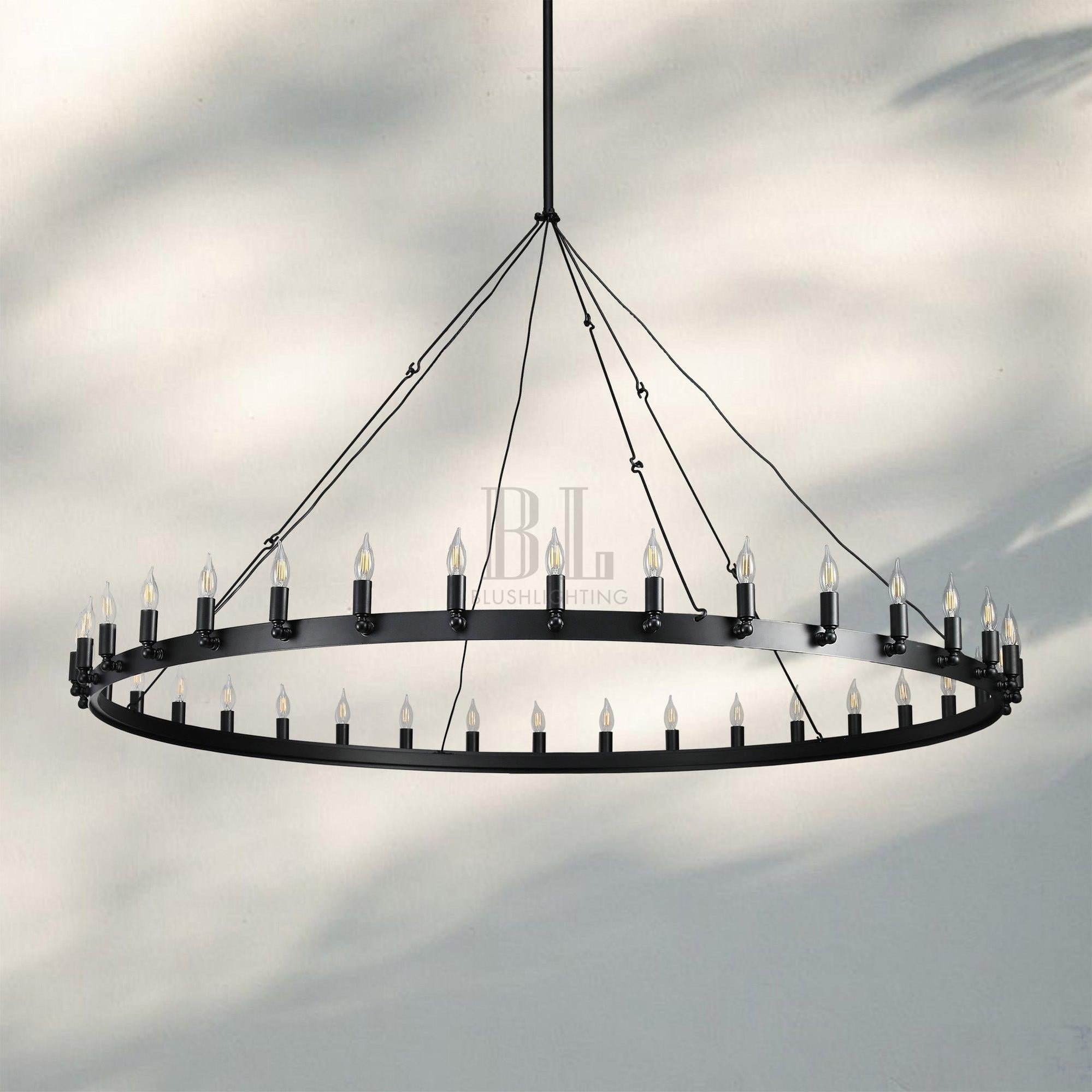 Camina Luxury Vintage Round Chandelier-