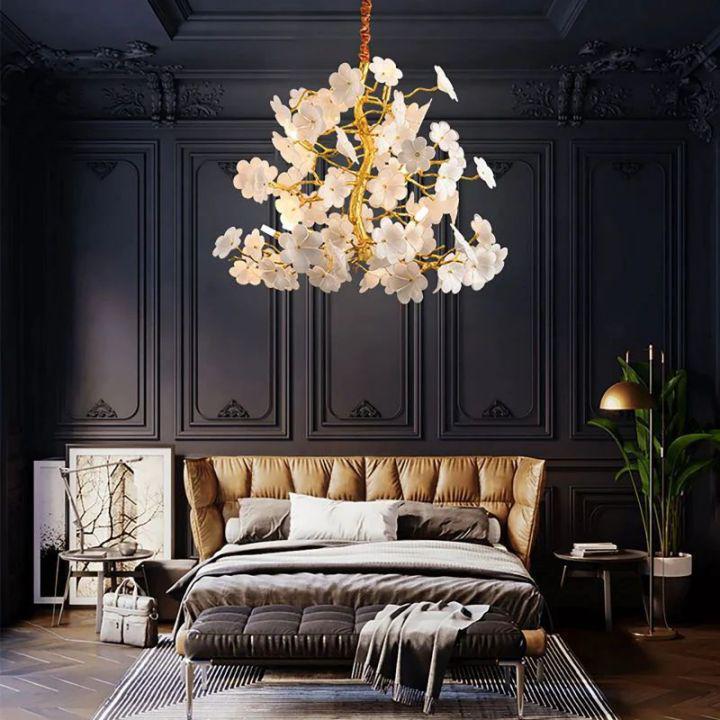 Cherry Dining Room Branch Chandelier-chandeliers for dining room,chandeliers for stairways,chandeliers for foyer,chandeliers for bedrooms,chandeliers for kitchen,chandeliers for living room-D60cm (D23½")-Blushlighting