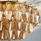 Chiare Glass Round Flush Mount 17" 24‘’-