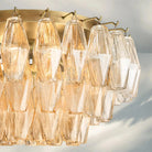 Chiare Glass Round Flush Mount 17" 24‘’-