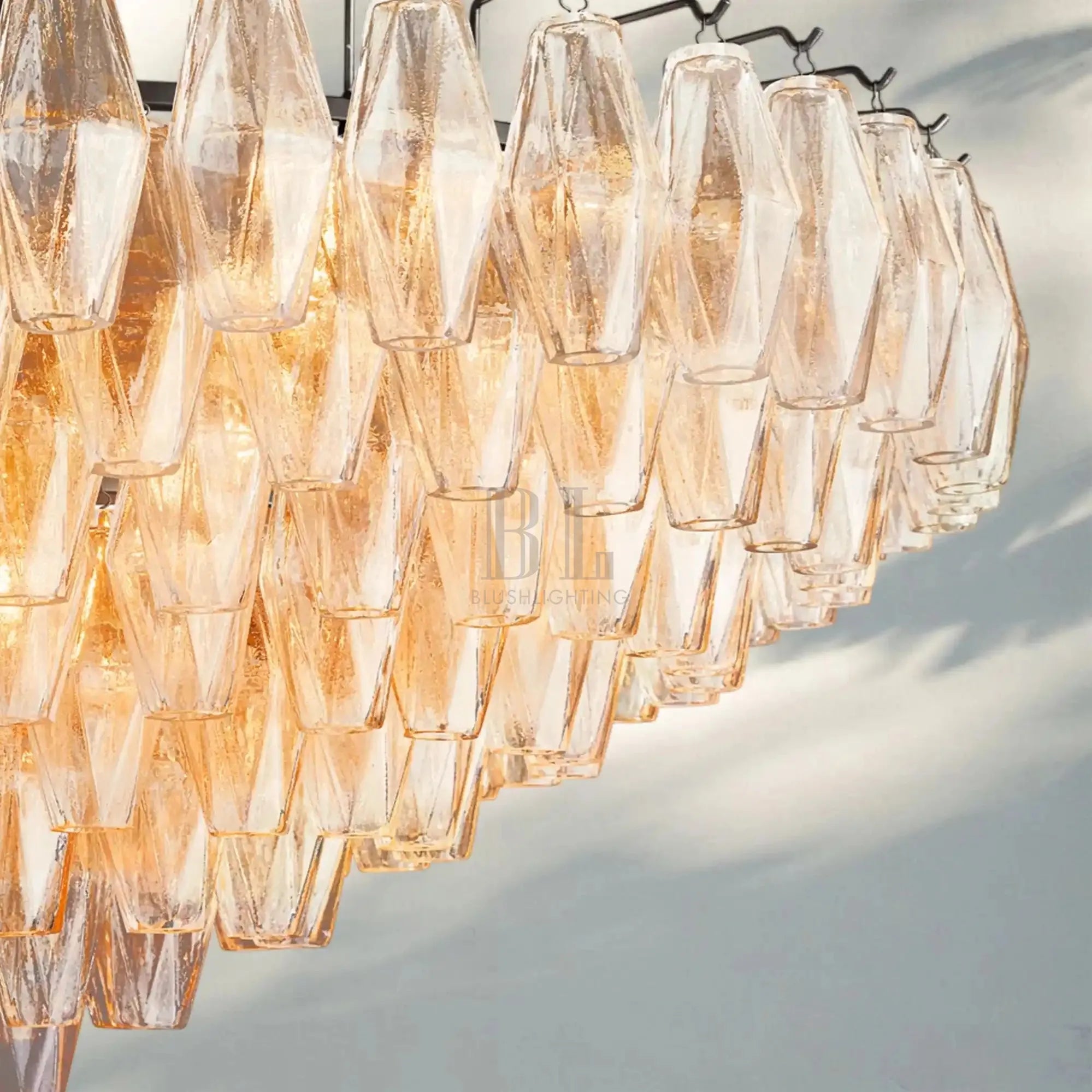 Chiare Glass Tiered Round Chandelier 37‘’ 47‘’ 62‘’-