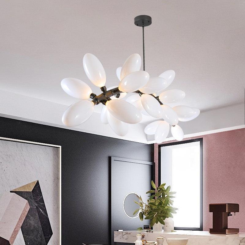 Fashion Grape Artistic Linear Chandelier-chandeliers for dining room,chandeliers for stairw-Blushlighting