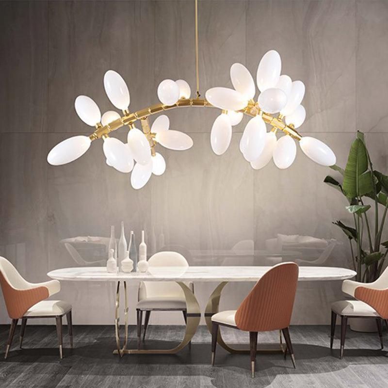 Fashion Grape Linear Chandelier 57" L-chandeliers for dining room,chandeliers for stairw-Style B-Blushlighting