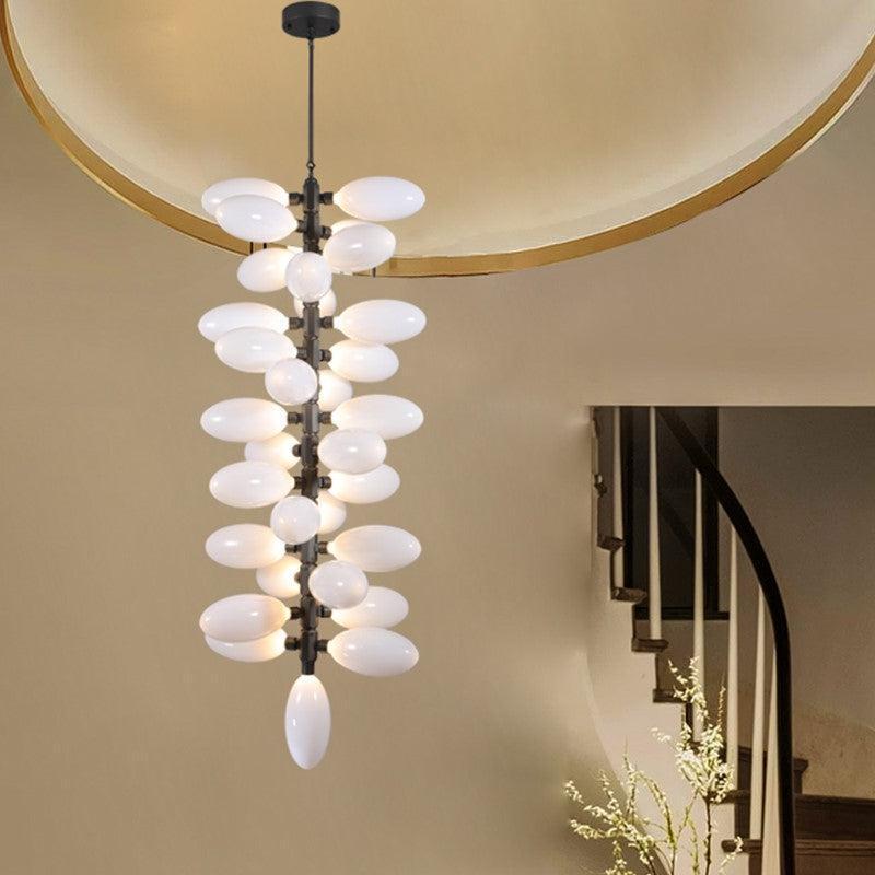 Fashion Vertical Long Grape Chandelier-chandeliers for dining room,chandeliers for stairw-STYLE B-Blushlighting