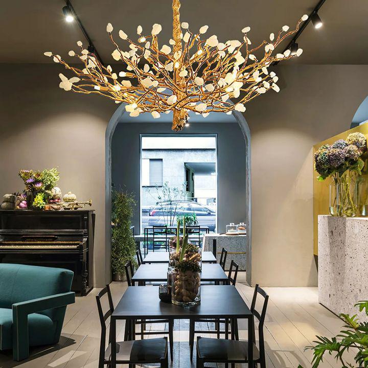 Gemstone Branch Chandelier-chandeliers for dining room,chandeliers for stairways,chandeliers for foyer,chandeliers for bedrooms,chandeliers for kitchen,chandeliers for living room-Blushlighting