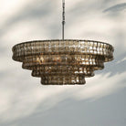 Ghiacio Glass Round Chandelier 24" 36" 48" 60"-