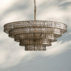 Ghiacio Glass Round Chandelier 24" 36" 48" 60"-