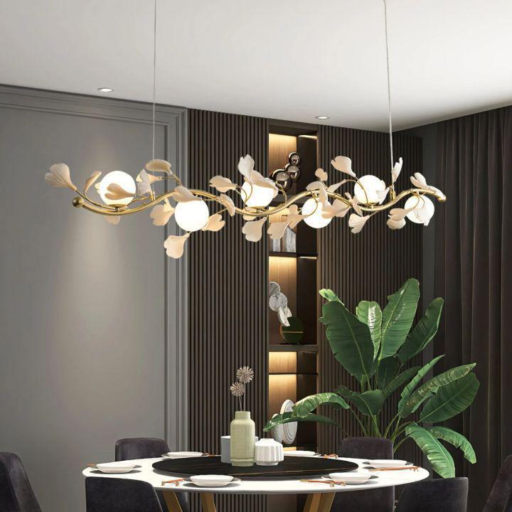 Ginkgo Glass Chandelier-chandeliers for dining room,chandeliers for stairways,chandeliers for foyer,chandeliers for bedrooms,chandeliers for kitchen,chandeliers for living room-Blushlighting