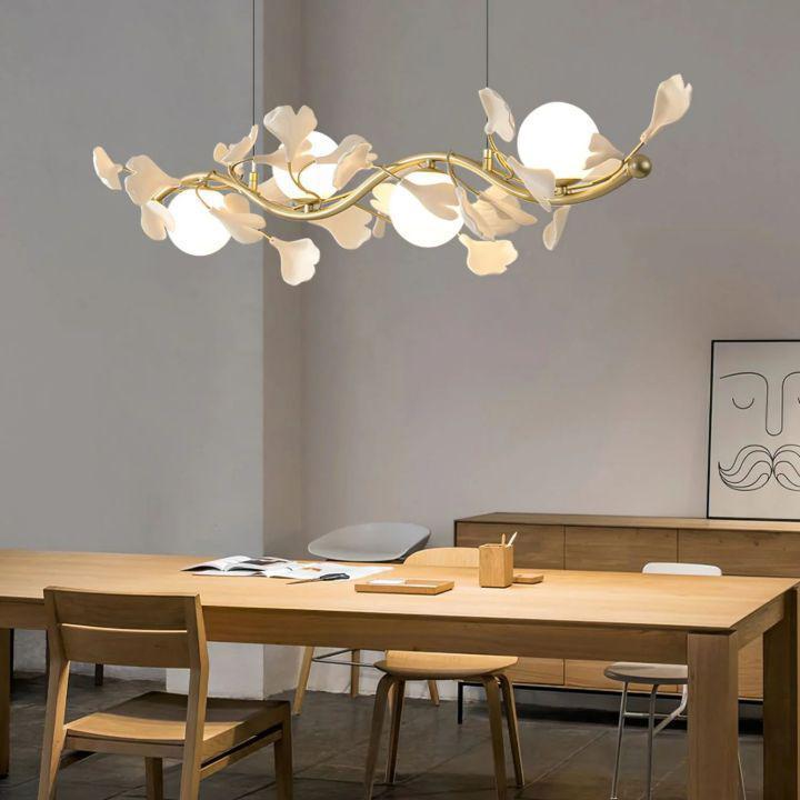 Ginkgo Glass Chandelier-chandeliers for dining room,chandeliers for stairways,chandeliers for foyer,chandeliers for bedrooms,chandeliers for kitchen,chandeliers for living room-Blushlighting