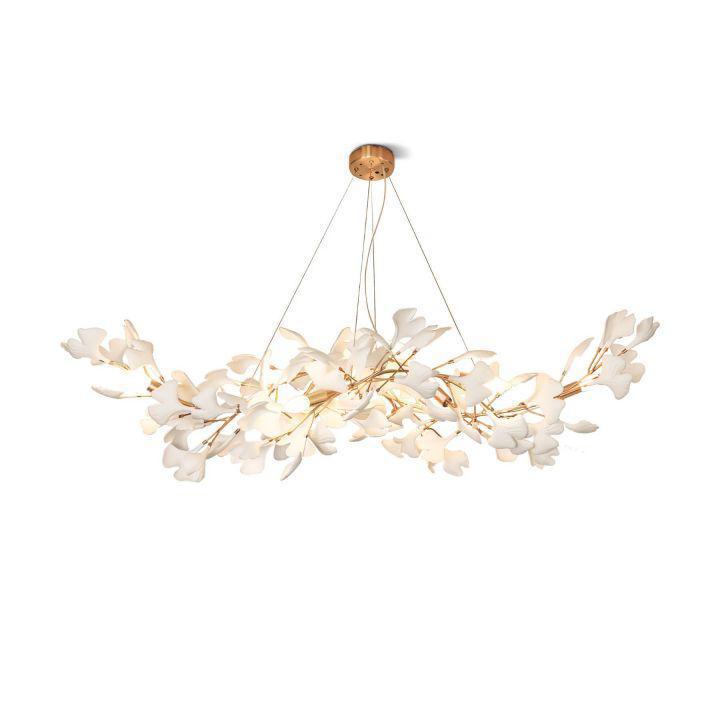 Ginkgo Luxury Chandelier Style F-chandeliers for dining room,chandeliers for stairways,chandeliers for foyer,chandeliers for bedrooms,chandeliers for kitchen,chandeliers for living room-8 Lights: L 39.3''(100cm) x W17.7''(45cm) x H 59''(150cm)-Blushlighting