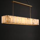 Herlow Calcite Modern Rectangular Alabaster Chandelier-Blushlighting