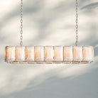 Herlow Calcite Rectangular Chandelier-Retangular 62'' 18-Light-Polished Nickel-
