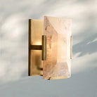 Herlow Calcite Short Wall Sconce-Lacquered Burnished Brass-