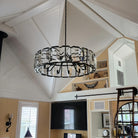 Herlow Crystal Modern Round Chandelier Elegant Ceiling Light Fixture-