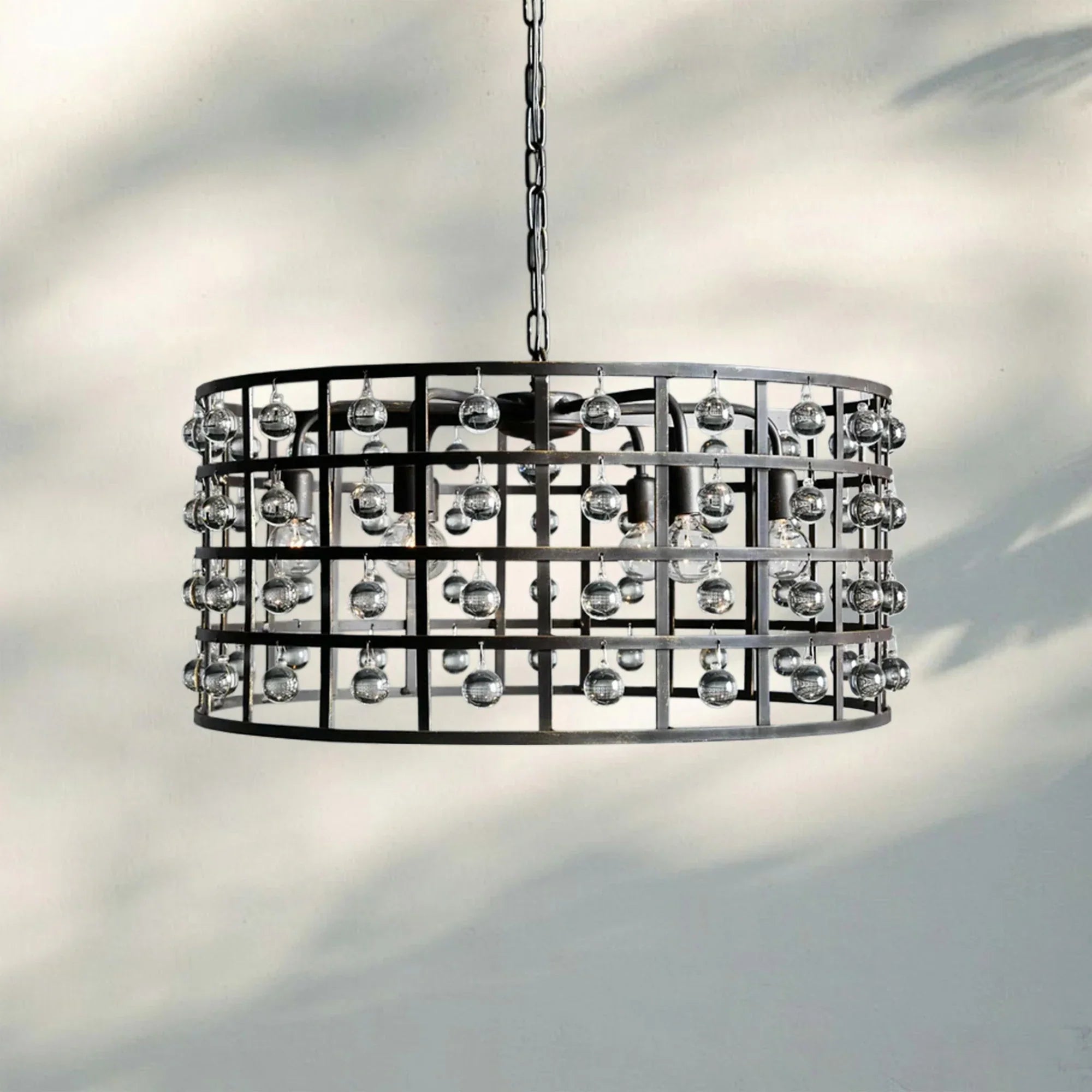 La Caged Round Chandelier 6/8/12 Light-