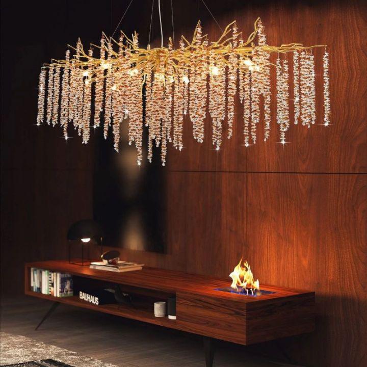 Lacuna Dining Room Branch Chandelier-chandeliers for dining room,chandeliers for stairways,chandeliers for foyer,chandeliers for bedrooms,chandeliers for kitchen,chandeliers for living room-Blushlighting