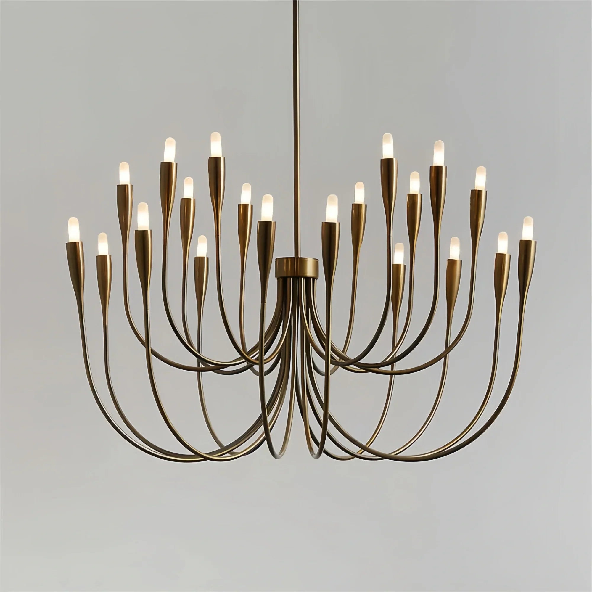 Liona Large Brass Candelabra Chandelier Light-