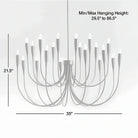 Liona Large Brass Candelabra Chandelier Light-