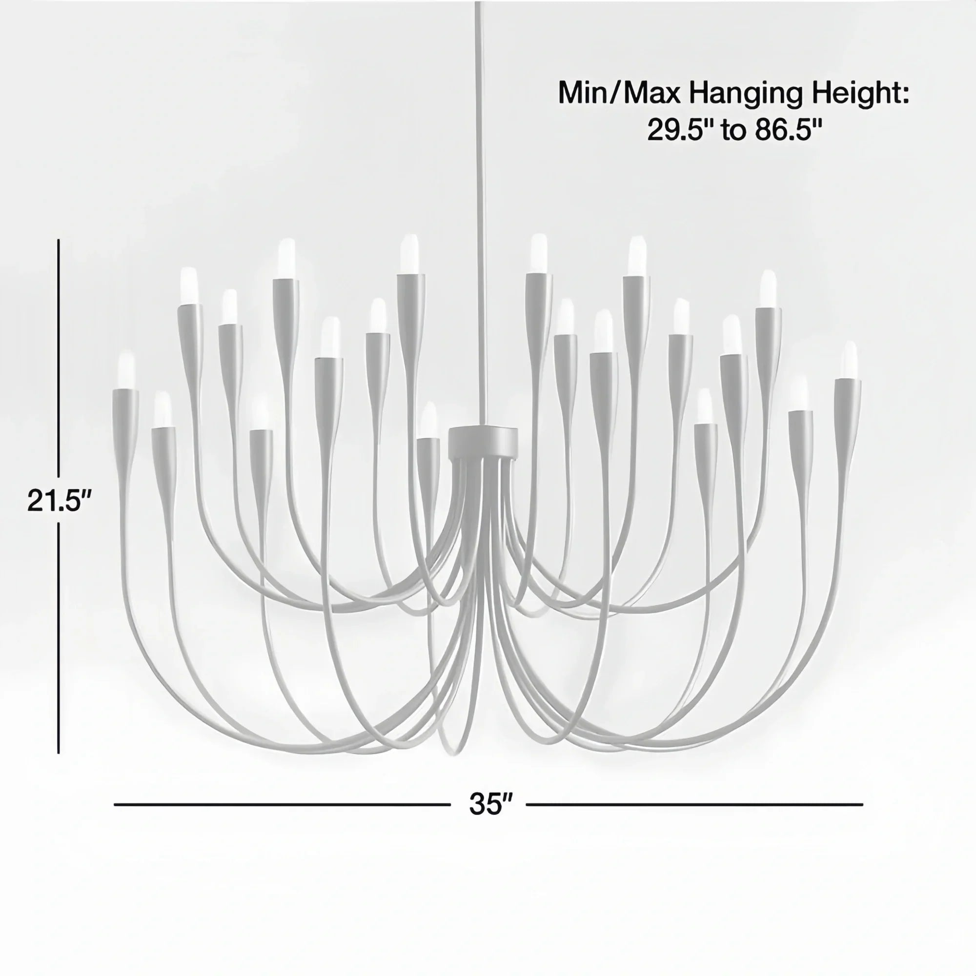 Liona Large Brass Candelabra Chandelier Light-