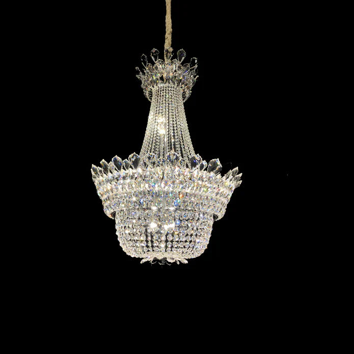 Luxury Empire Branch Crystal Chandelier Pendant Light for Entryway and Foyer-Chandeliers-D32.28'' * H47.24'' / 18 Lights-Warm Light-Blushlighting