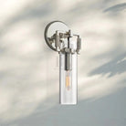 Machine Class Cylinder Wall Sconce 9‘’ 12‘’ 16‘’-12‘’-Polished Nickel-