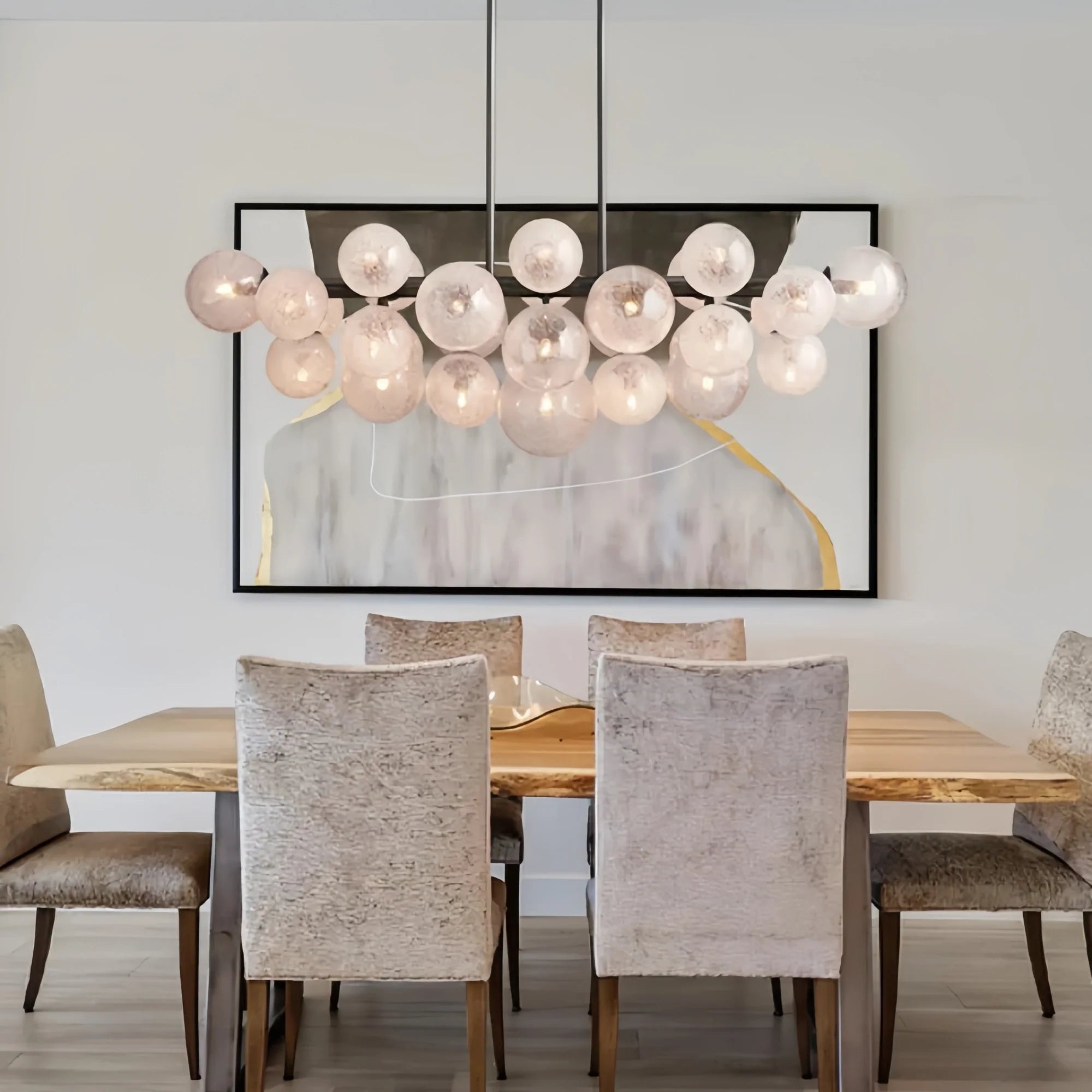 Mandoza Linear Chandelier-Lighting-Blushlighting