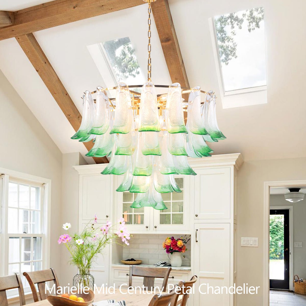 Marielle Mid Century Petal Chandelier - Blushlighting