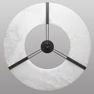 Maxine Modern Round Alabaster Plate Chandelier, Exquisite Illumination Chandelier Kevin Studio Inc   