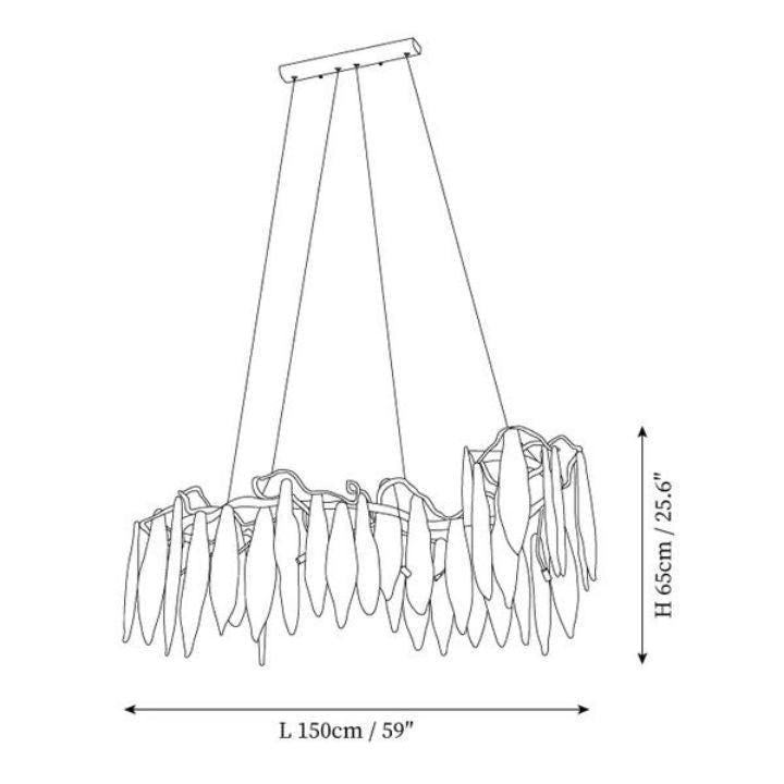 Niagara Branch Chandelier-chandeliers for dining room,chandeliers for stairways,chandeliers for foyer,chandeliers for bedrooms,chandeliers for kitchen,chandeliers for living room-Blushlighting