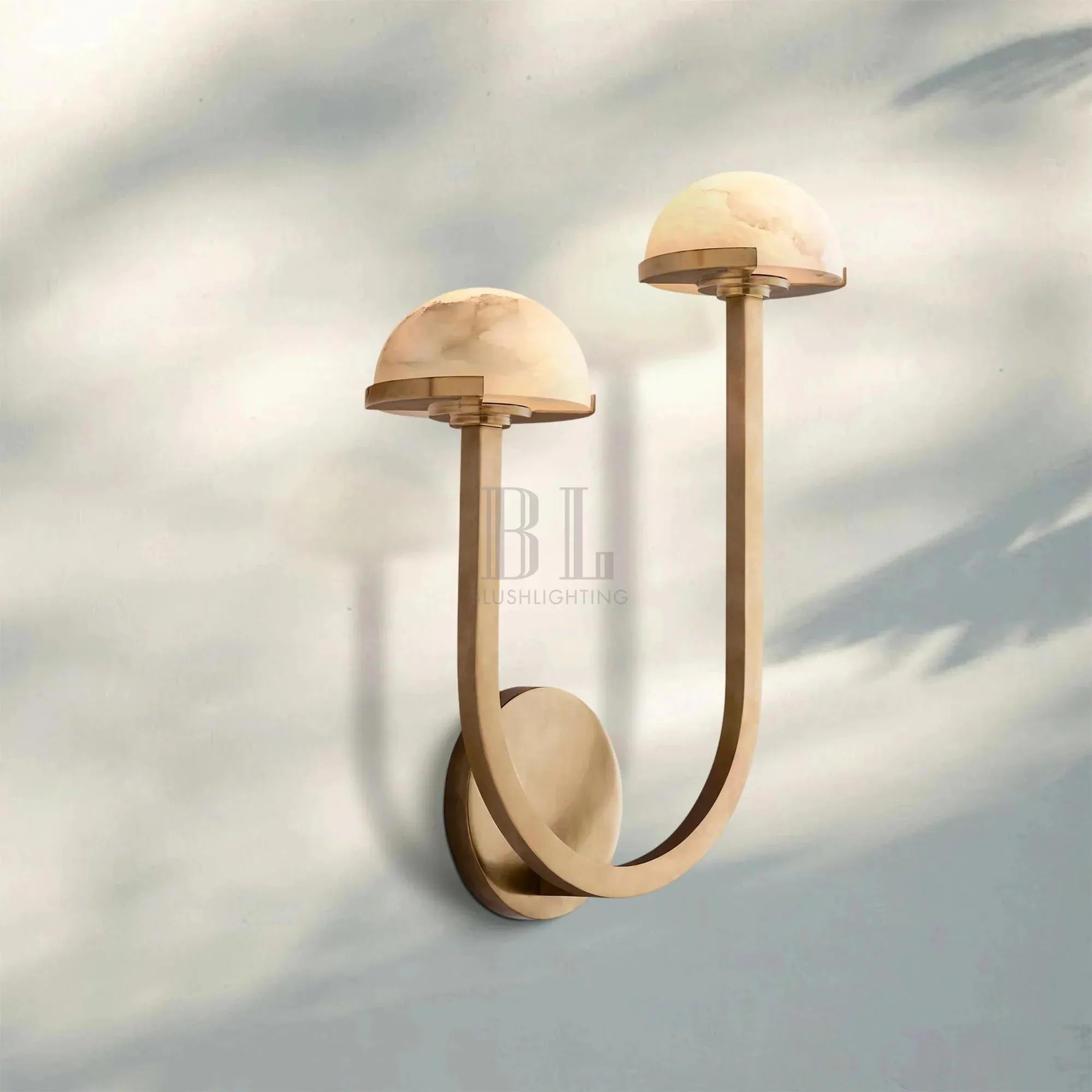 Pedrea Alabaster Double Wall Sconce - Blushlighting