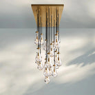 Raindrop Glass Linear Chandelier 54'' 72''-