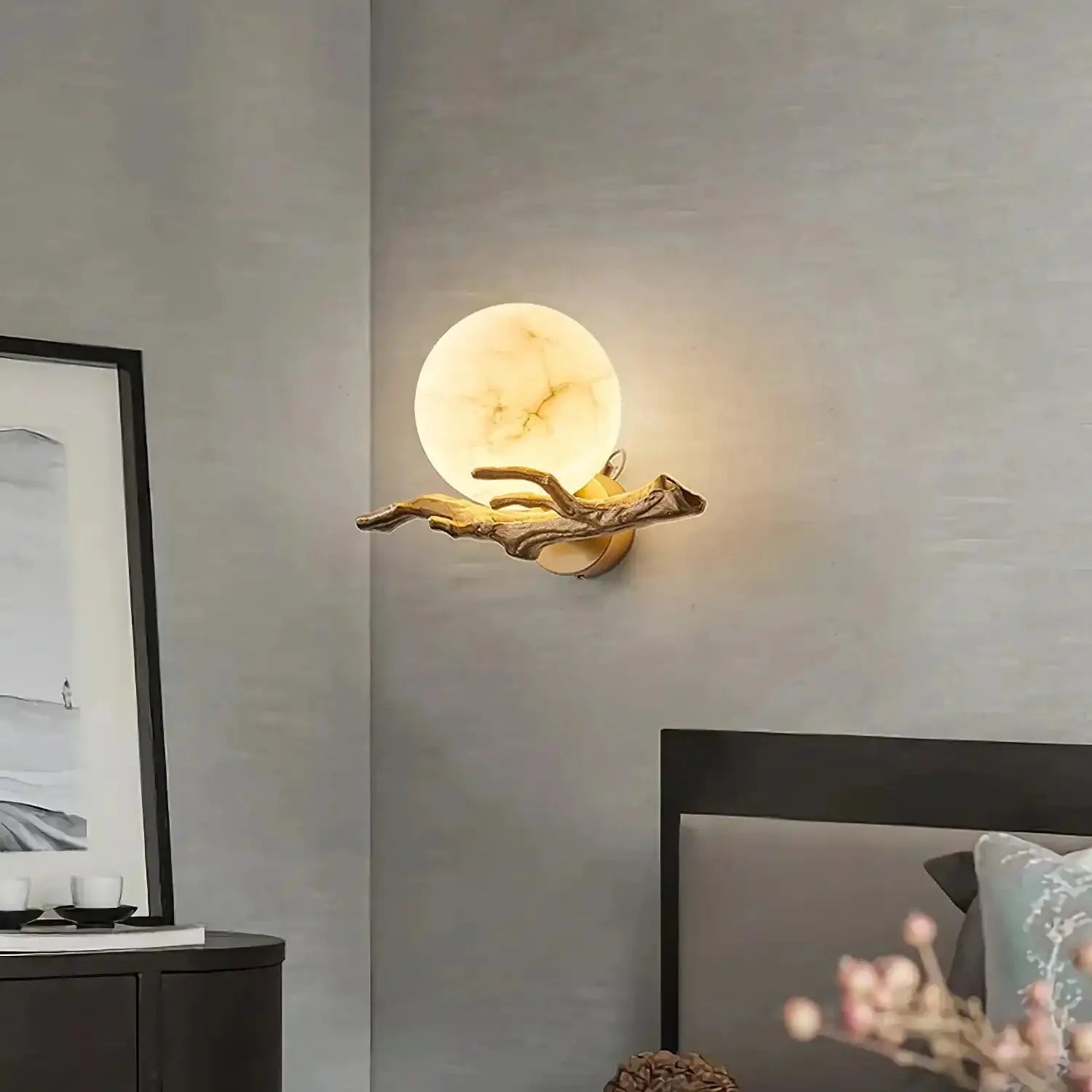 Retro Twigs Alabaster Wall Lamp - Blushlighting
