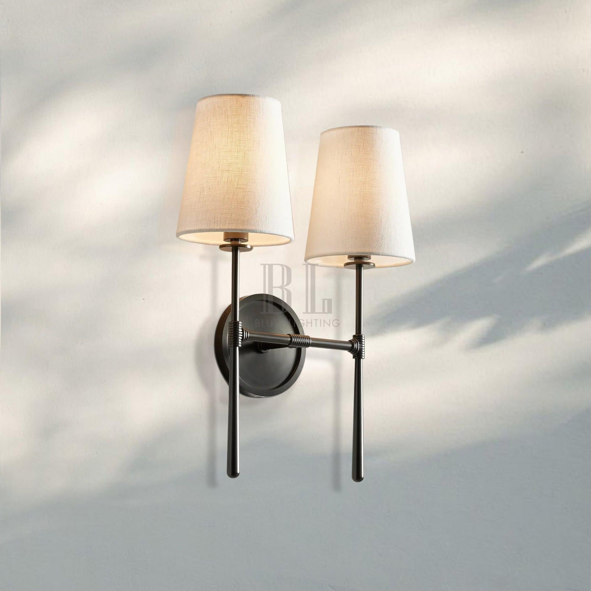 Rhodas 2-Light Wall Sconce-Bronze-