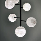 Sian Modern Sphere Delight - Modern Artistic Alabaster Pendant Light Chandelier Kevin Studio Inc