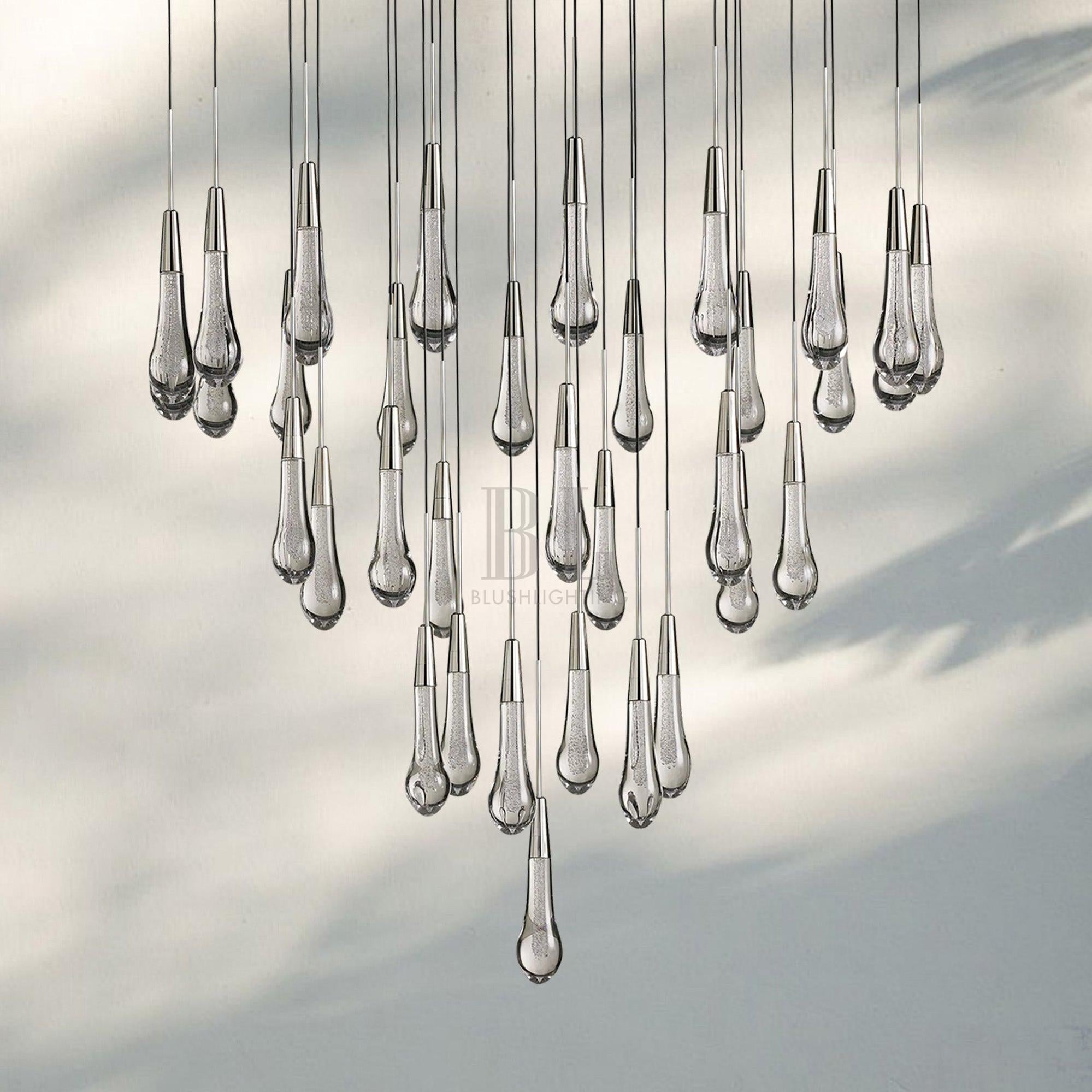 Solitaire Round Chandelier 17" 24" 36“ 58“-