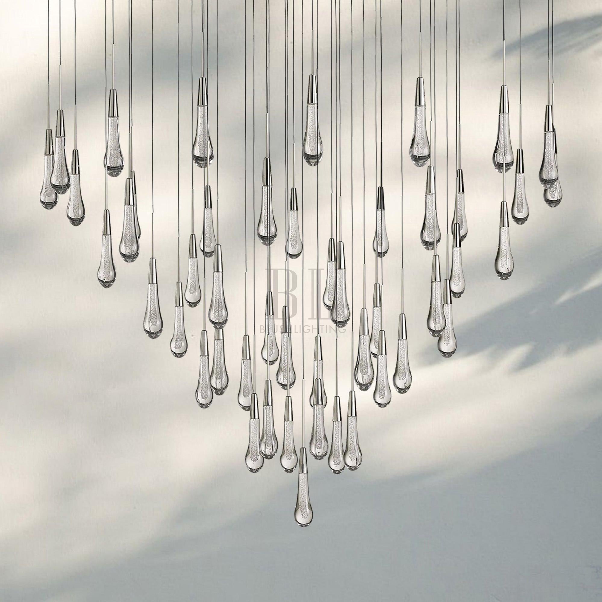 Solitaire Round Chandelier 17" 24" 36“ 58“-