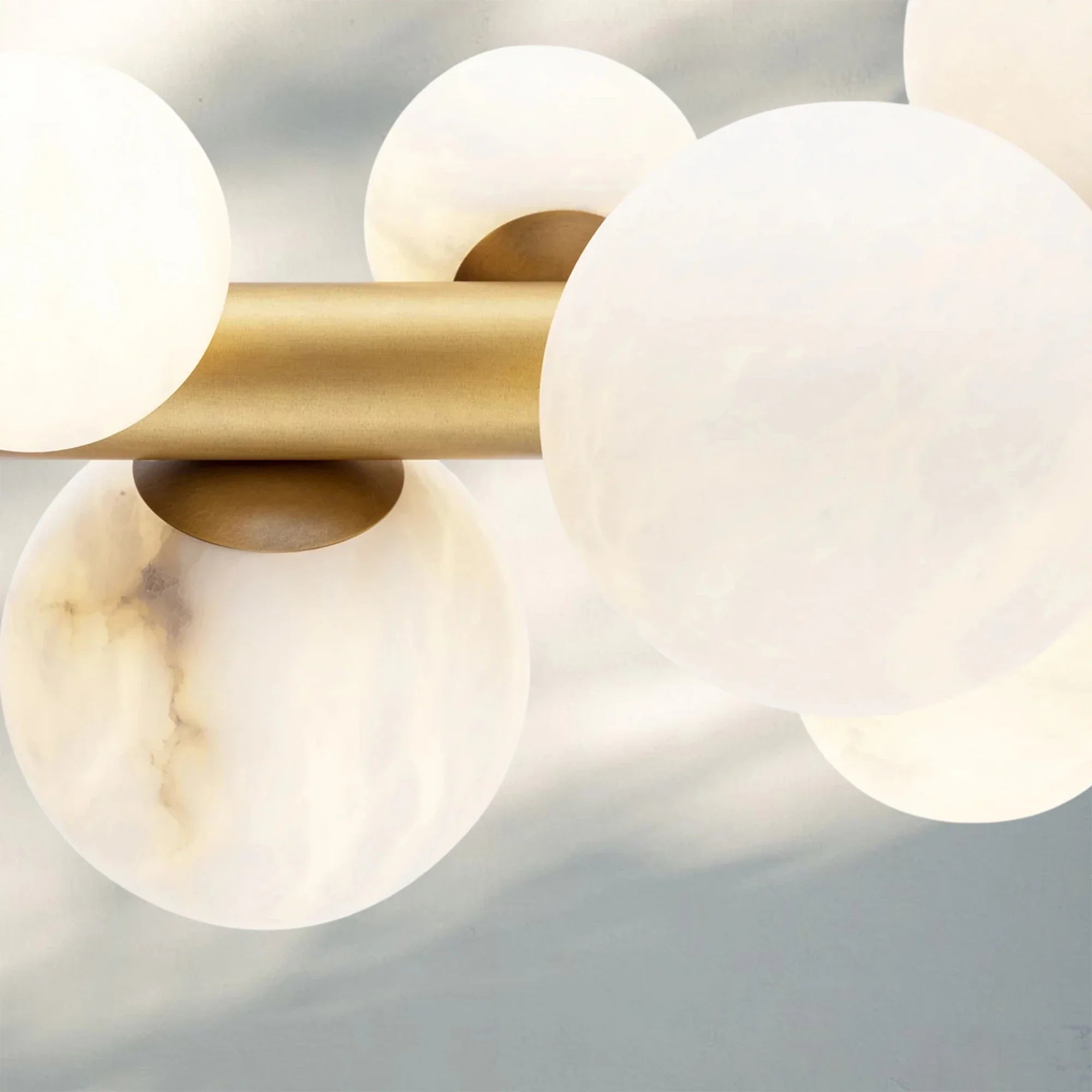 Stylox Linear Alabaster Ball Chandelier-chandeliers for dining room,chandeliers for stairways,chandeliers for foyer,chandeliers for bedrooms,chandeliers for kitchen,chandeliers for living room-Blushlighting